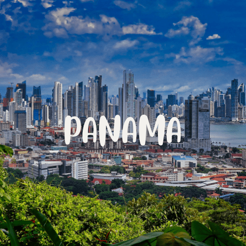 Modern skyline of Panama City, Panama — urban start point for family travel in Central America