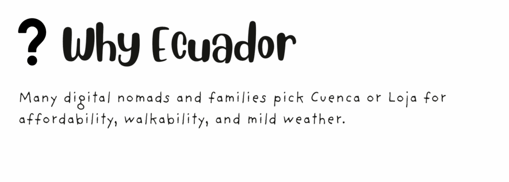 Cost of Living in Ecuador