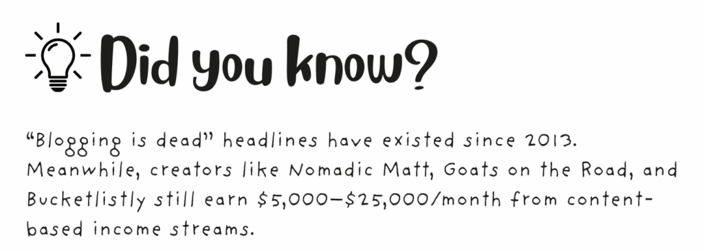 Do Travel Blogs Still Make Money in 2025?