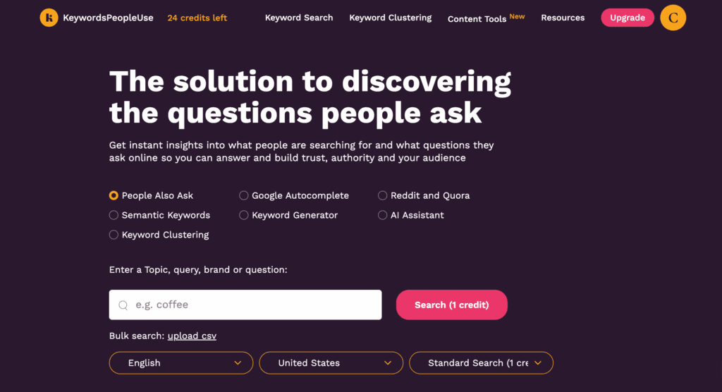 How to Do Keyword Research with KeywordsPeopleUse (2025 Guide)