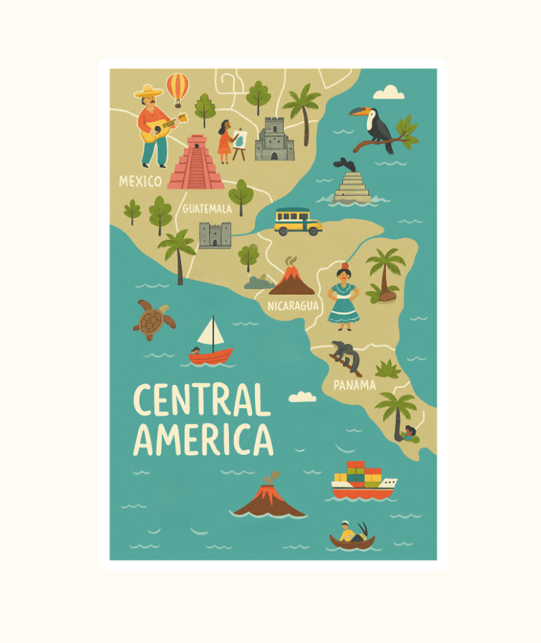 Central America map