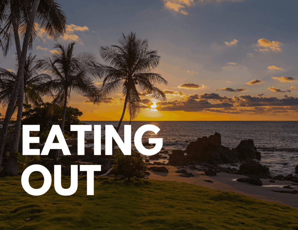 Sunset beach scene in Costa Rica representing affordable dining and restaurant prices