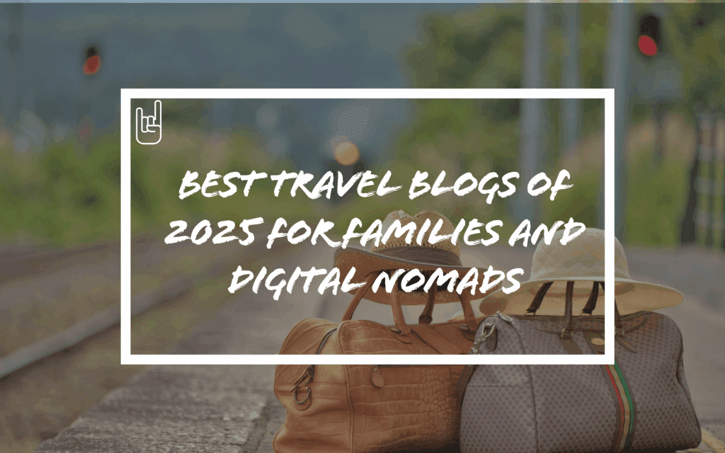 Travel bags and hats on a train platform – symbolizing family and nomadic travel