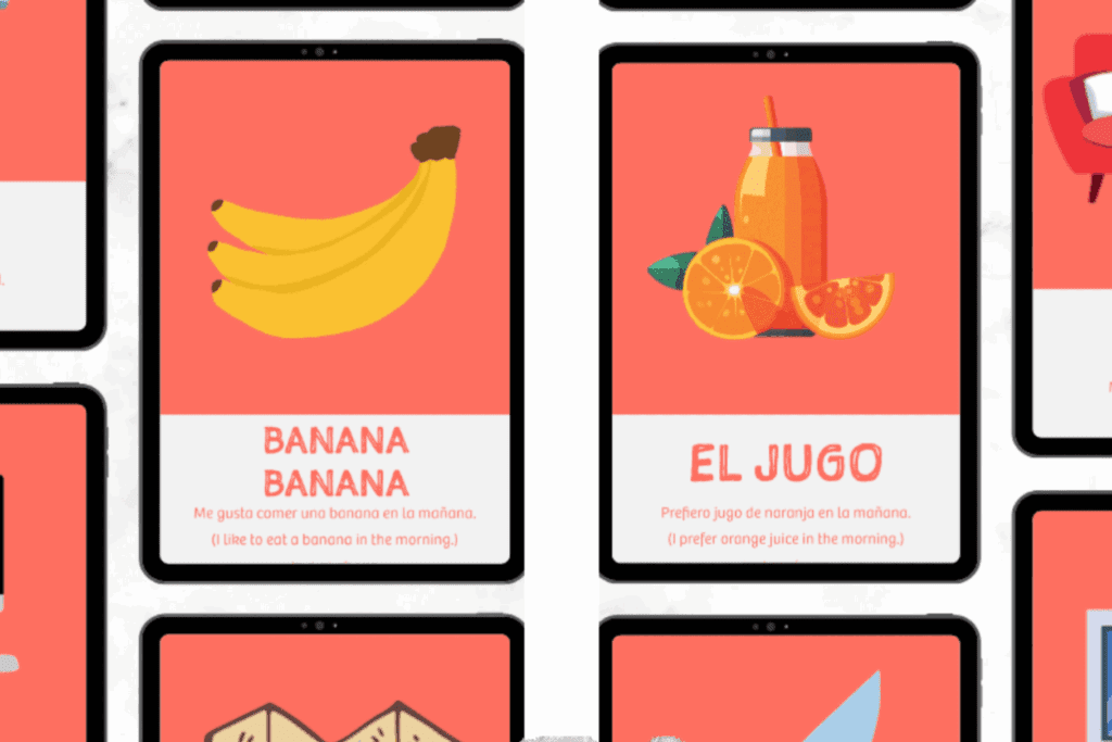 Image of spanish flashcards