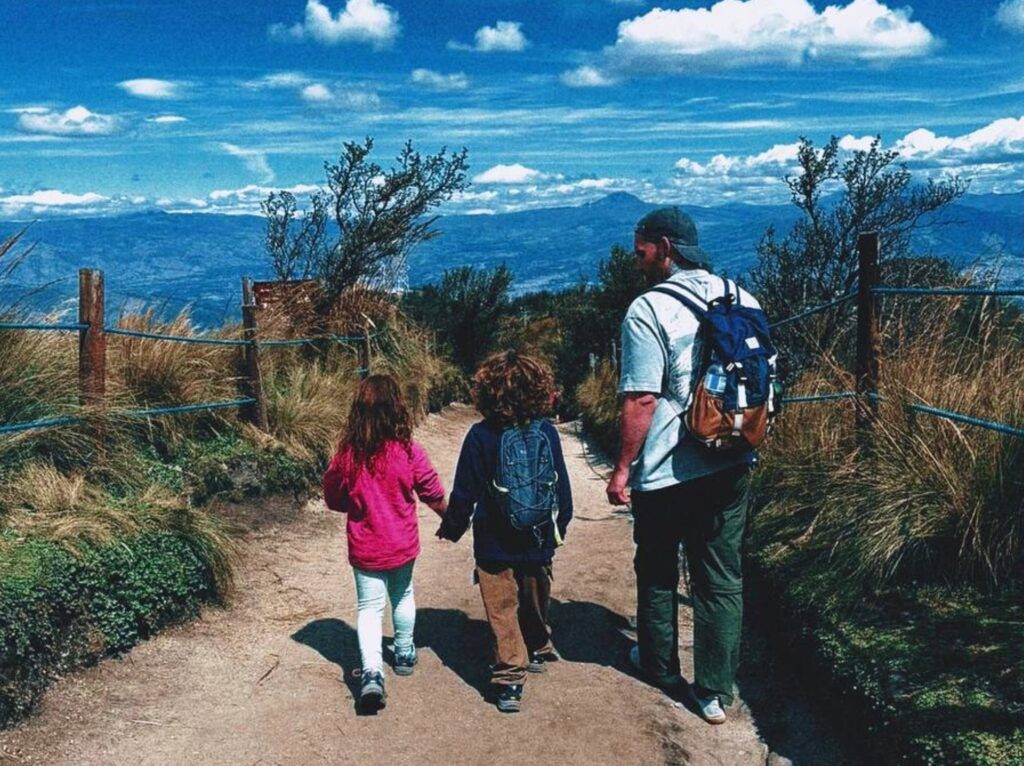 Walking the teleferico in quito