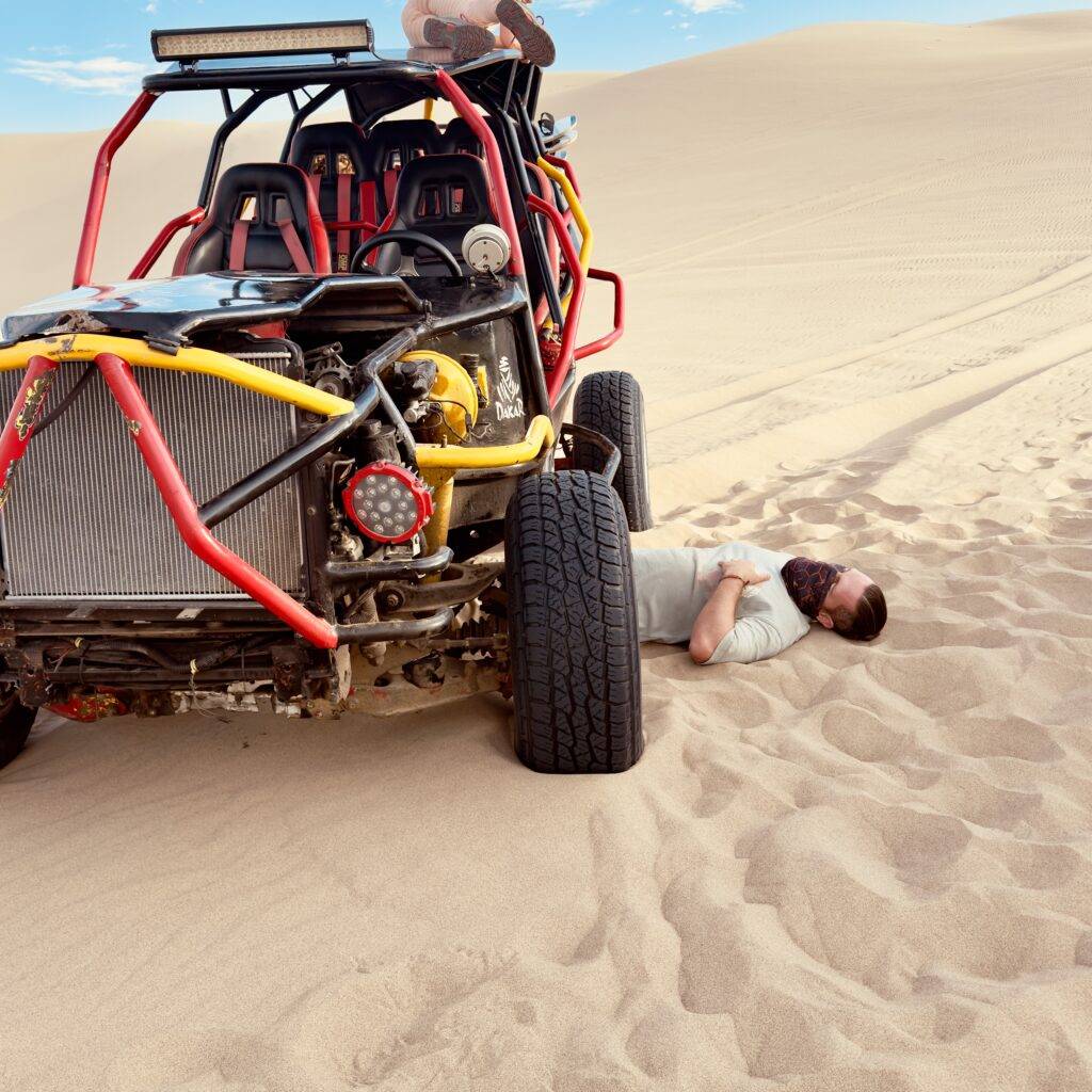 Sandboarding with kids
