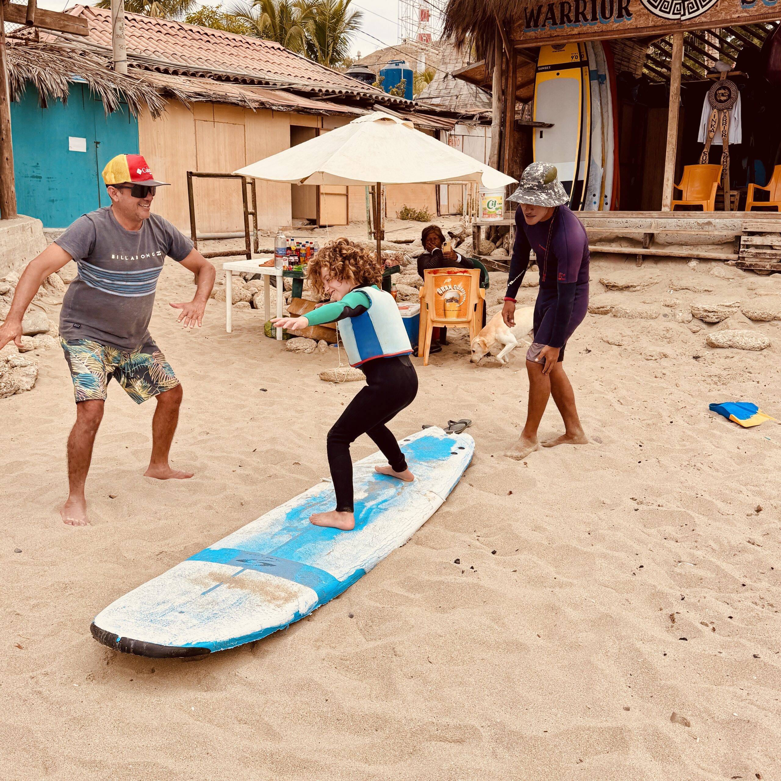 Surfing in Mancora