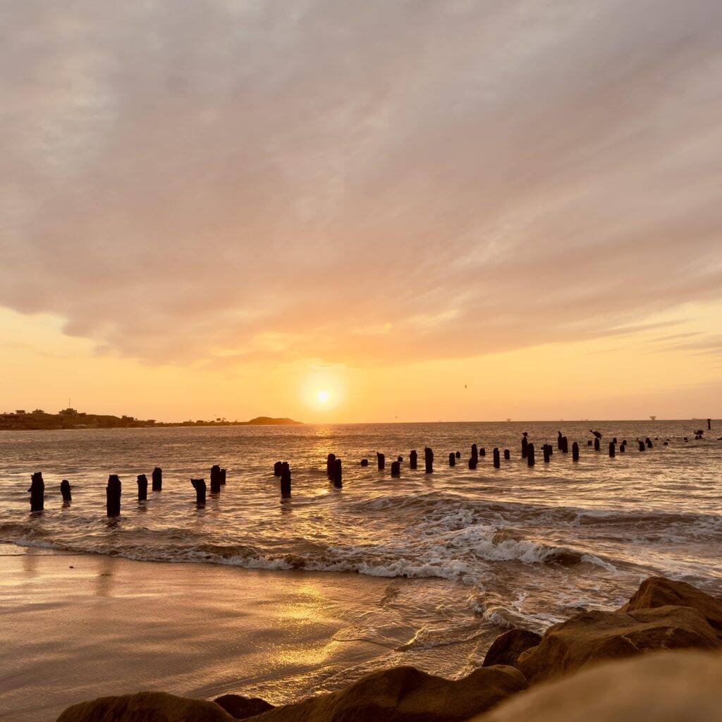 Watch the sunset in lobitos