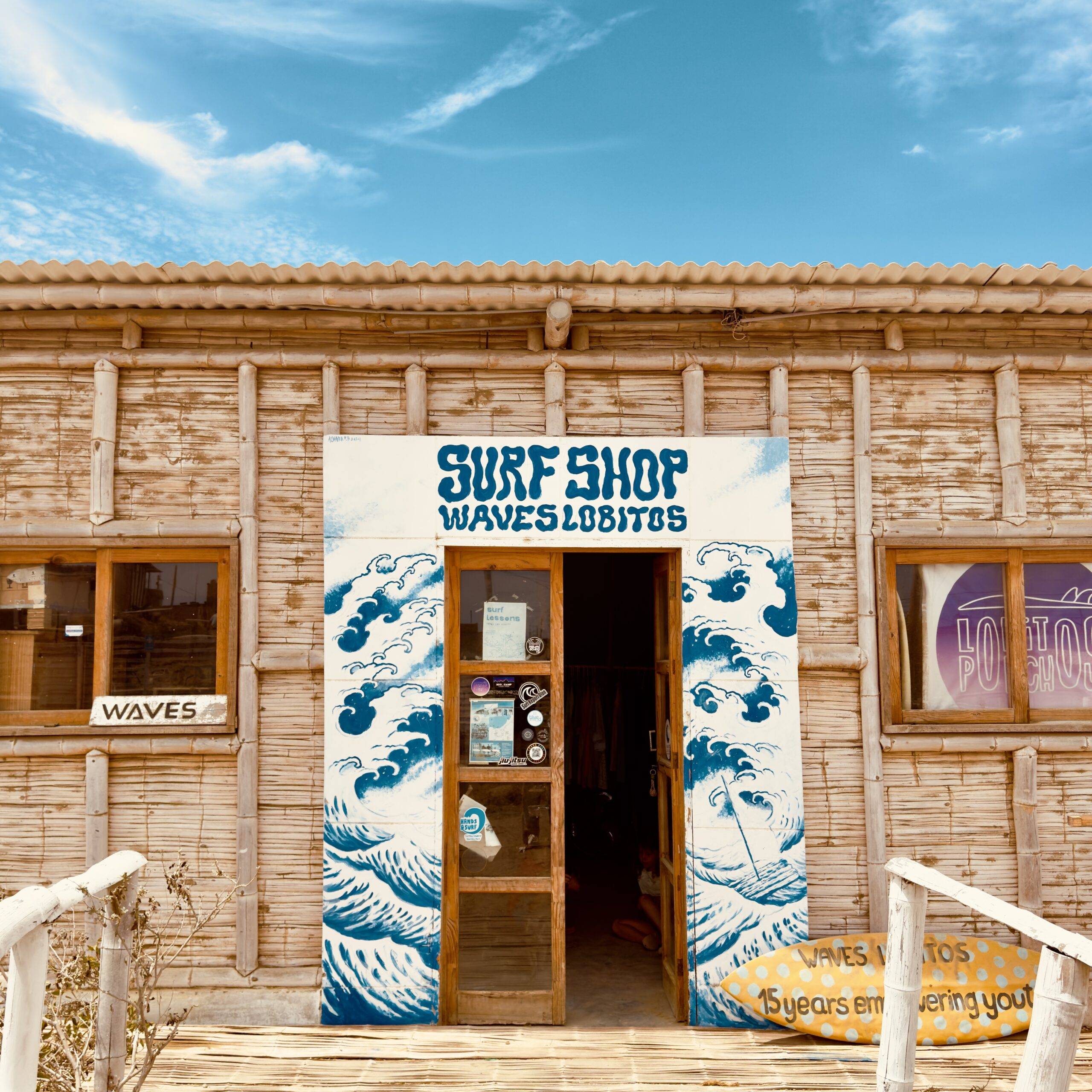 Surf shop in Lobitos