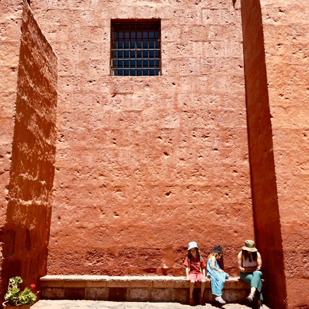 Monestary in arequipa with kids