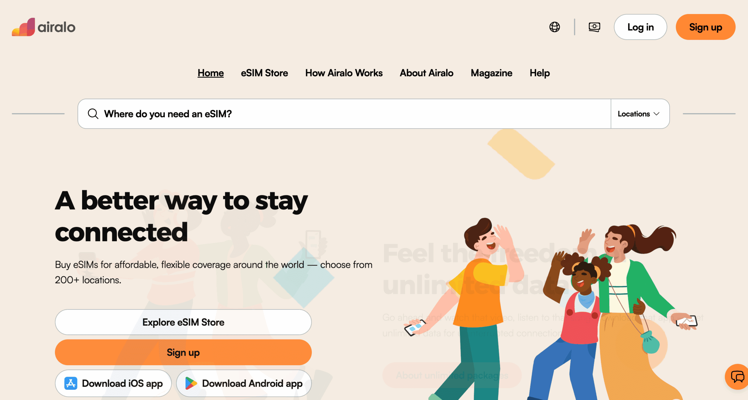 Airola eSIM for family travel
