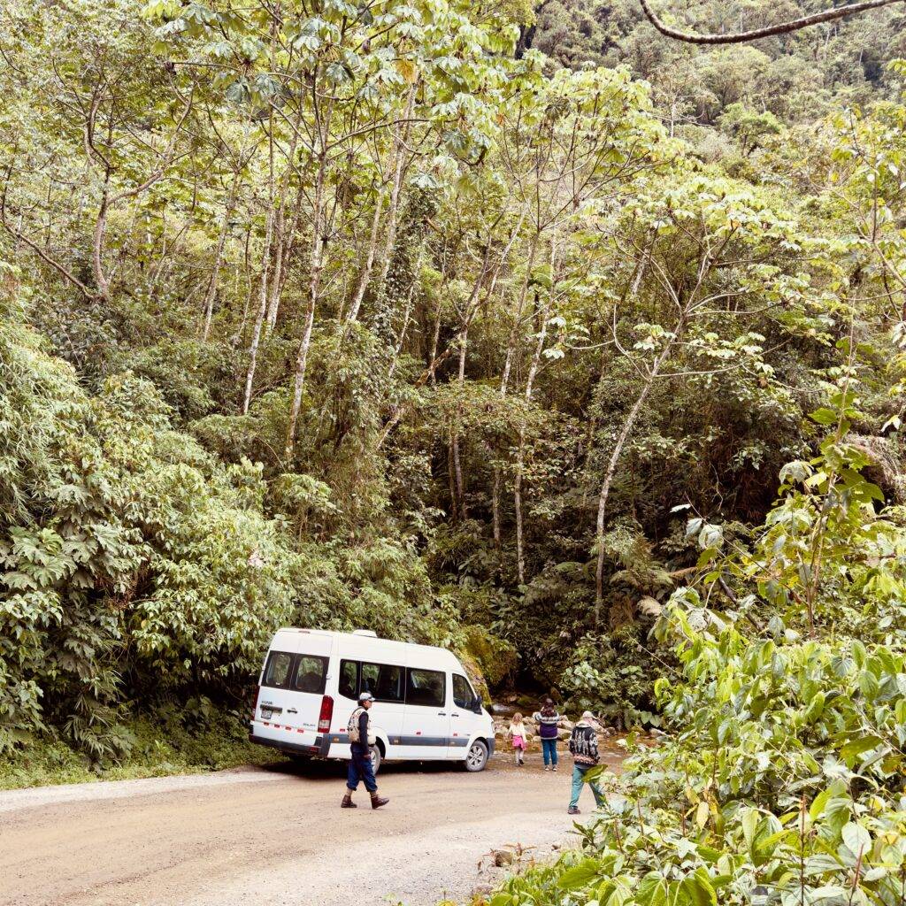 Bus journey to the amazon rainforest
