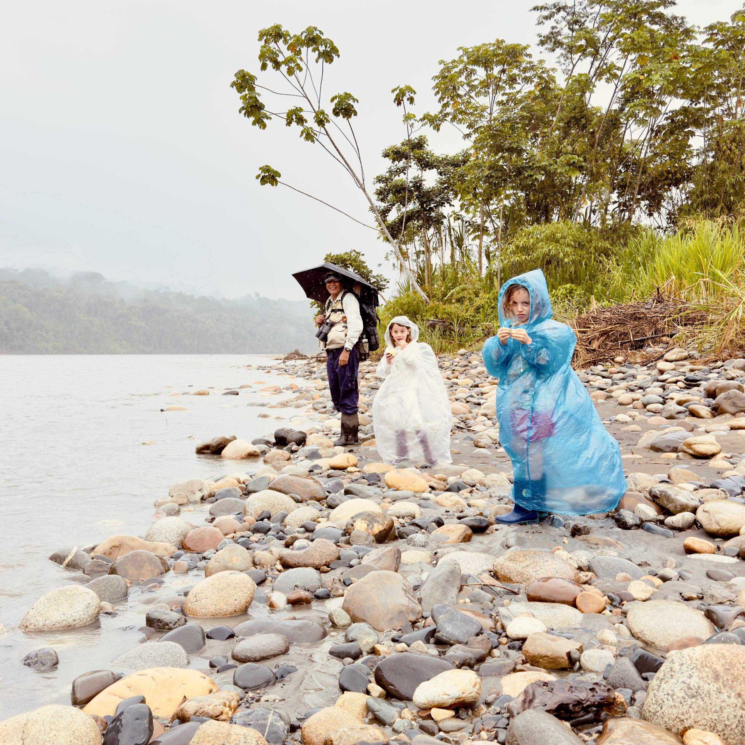 Tour guide in the amazon rain forest