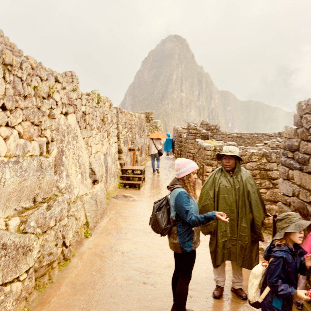 Entering Machu Picchu With Kids: