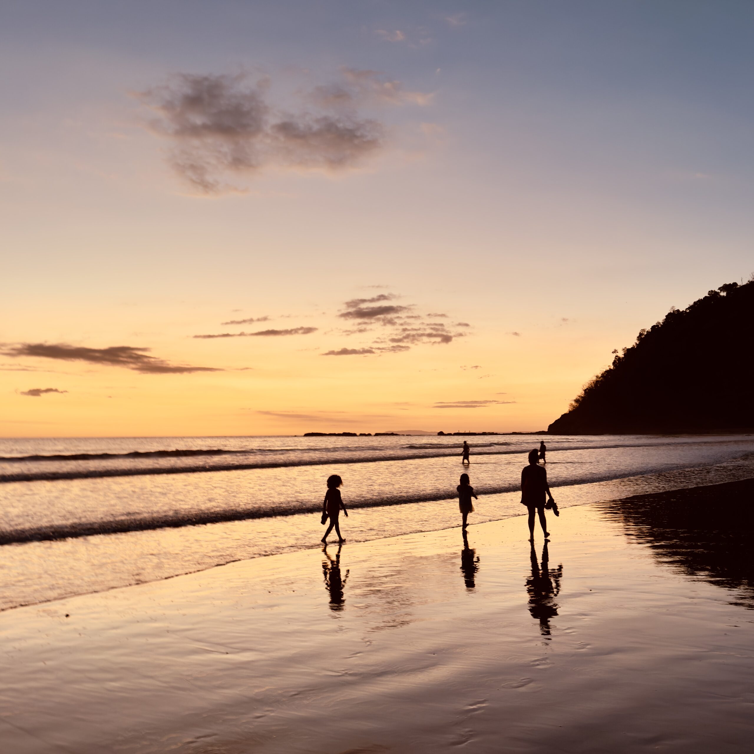 Sunset in South america