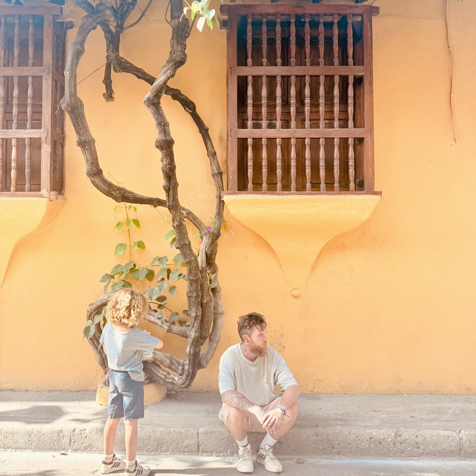 Sitting in Cartagena