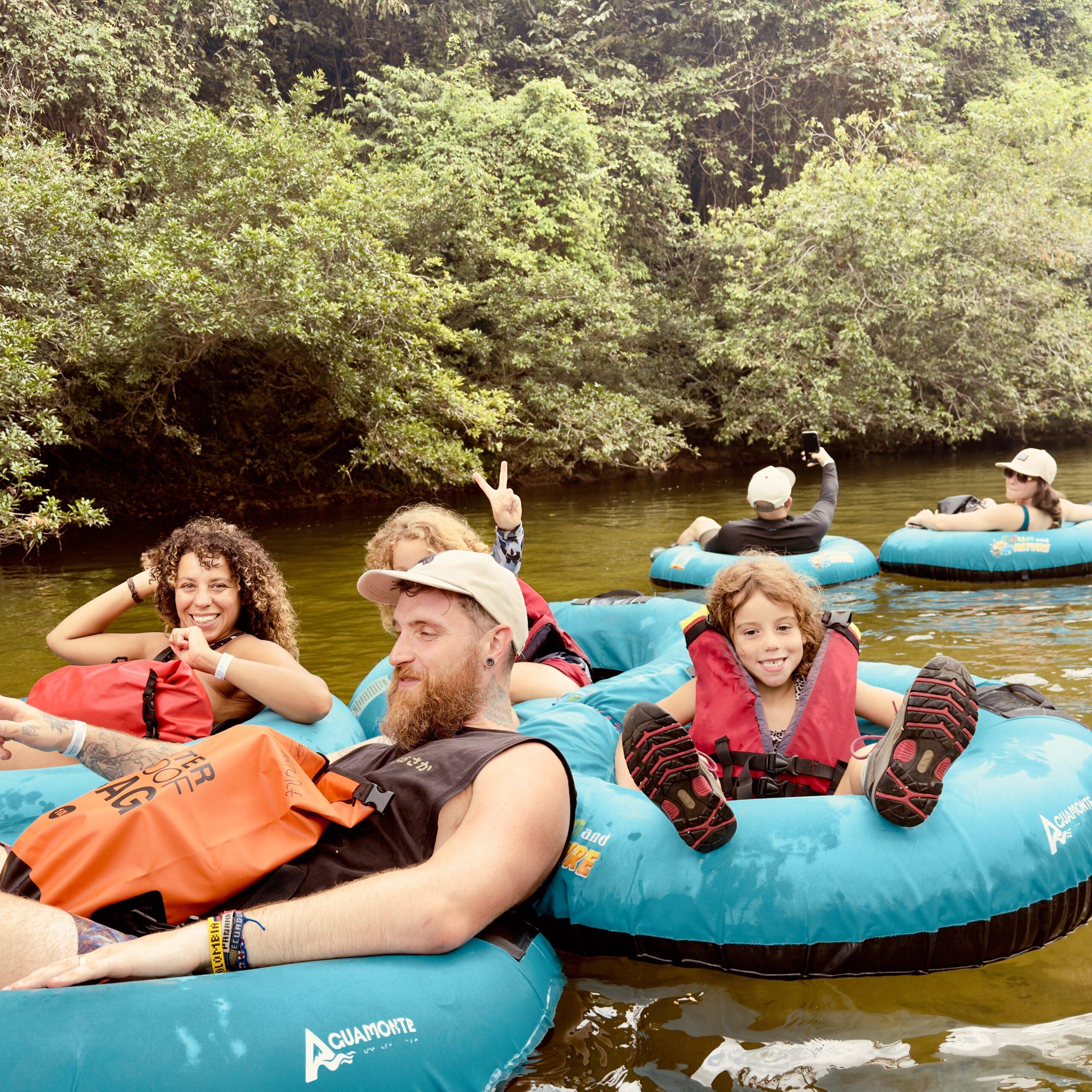 Tubing in palomino