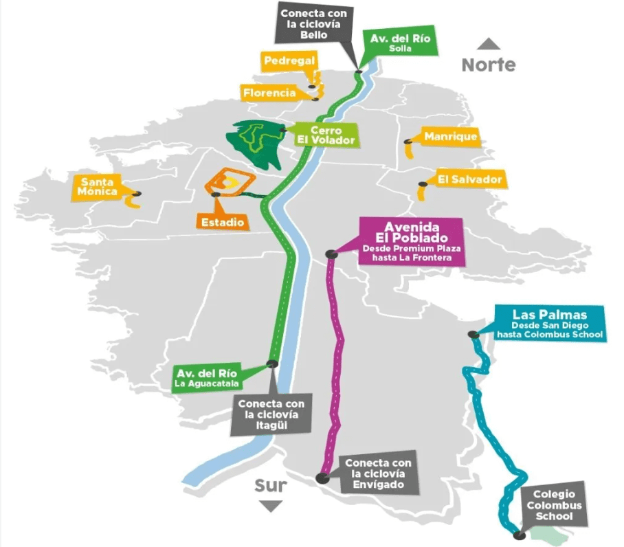 ciclova map